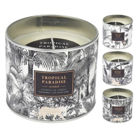 VASO ZINCO CON CANDELA D8 3MOD